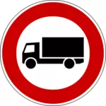 Znak drogowy ciężarówek